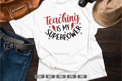 Teaching is my Superpower Svg, Teacher Svg Product Image 1
