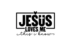 Jesus loves me this I know Svg, God Svg, Bible Svg Product Image 1