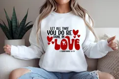 Let all that you do be done in Love Svg, Valentine's Day Svg Product Image 2