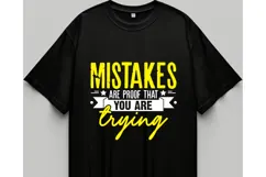 Mistakes are Proof that You are Trying Svg, Motivation Svg Product Image 2