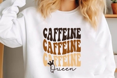 Caffeine Queen Svg, Coffee Bar Svg, coffee Mug Svg Product Image 1