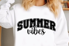 Retro Summer Varsity SVG Bundle, Beach shirt svg Product Image 7