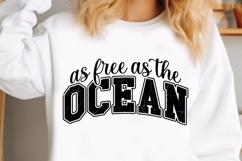 Retro Summer Varsity SVG Bundle, Beach shirt svg Product Image 5