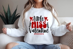 Little Miss Valentine&#039;s Svg, Valentine&#039;s Day Svg Product Image 2