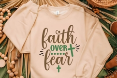 Faith Over Fear Svg, Religious Svg, Jesus God Svg Product Image 2