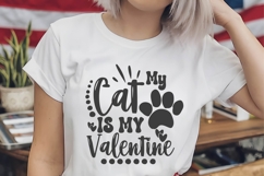 My Cat Is My Valentine Svg, Love Svg, Valentine Shirt Svg Product Image 2