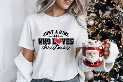 Just A Girl Who Loves Christmas Svg, Christmas Svg, Xmas Svg Product Image 2
