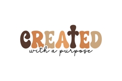 Created With a Purpose Svg, Christian Svg Product Image 2