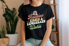 Rainbow Kisses &amp; Leprechaun Wishes Svg, St. Patrick&#039;s Day Product Image 2