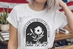 Consider How the Wildflowers Grow Svg, God Svg, Bible Svg Product Image 2