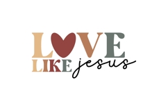 love like Jesus Svg, Christian Svg Product Image 2