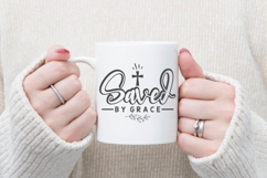 Saved by Grace Svg, Religious Svg, Jesus God Svg Product Image 2