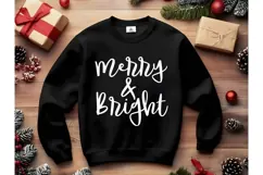 Merry and Bright Svg, Christmas Svg, Xmas Svg Product Image 2