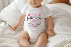 the princess has arrived Svg, Funny Baby Svg Product Image 2