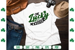 One Lucky sister Svg, St. Patrick&#039;s Day Svg Product Image 1