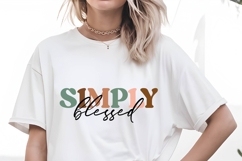 Simply Blessed Svg Design Product Image 1
