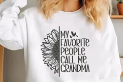 My favorite people call me Grandma Svg, Mother's Day Svg Product Image 2
