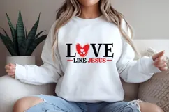 Love like Jesus Svg, Valentine's Day Svg Product Image 2