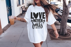 love never fails Svg, Religious Svg, Jesus God Svg Product Image 2