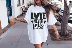 love never fails Svg, Religious Svg, Jesus God Svg Product Image 2