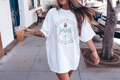 Coffee Gets Me Started Jesus Keeps Me Going Svg Product Image 2