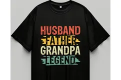 husband father grandpa legend Svg, Father's Day Svg Product Image 2