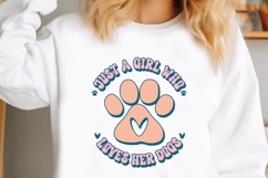 Just A Girl Who Loves Her Dogs Svg, Dog Lover Svg Product Image 1