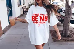 Will You Be My Valentine Svg, Valentine's Day Svg Product Image 1