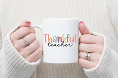 Thankful Teacher Svg, Fall Svg, Autumn Svg Product Image 2