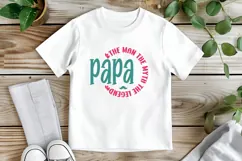 papa The Man The Myth The Legend Svg, Father's Day Svg Product Image 2