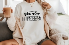 Chance Of Sarcasm Svg, Funny Sarcastic Svg Product Image 2