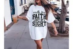 walk by faith not by sight Svg, Christian Svg Product Image 2