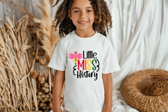 Little Miss History Svg, Back to School Svg Product Image 2