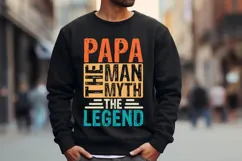 Papa The Man The Myth The Legend Svg, Father's Day Svg Product Image 2