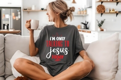 I&#039;m only talking to Jesus today Svg, Religious Svg Product Image 2