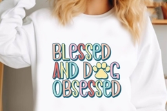 Blessed and Dog Obsessed Svg, Dog Lover Svg Product Image 1