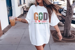 God is Love Svg, Religious Svg, Jesus God Svg Product Image 2