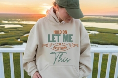 Hold On Let Me Overthink This Svg, Funny Sarcastic Svg Product Image 1