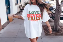 Love Never Fails Svg, Religious Svg, Jesus God Svg Product Image 2