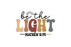 Be The Light Svg, Bible Verse Svg Product Image 1