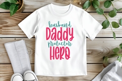 Husband Daddy Protector Hero Svg, Father&#039;s Day Svg Designs Product Image 2