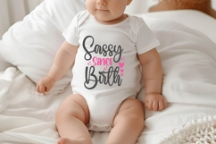 Sassy Since Birth Svg, Funny Baby Svg Product Image 2