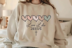 Love Like Jesus Svg, Religious Svg, God Svg Design Product Image 1