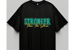 Stronger Than the Storm Svg, Motivation Svg Product Image 2