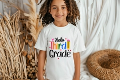 Hello Third Grade Svg, Back to School Svg Product Image 2