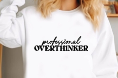 professional overthinker Svg, Inspirational Svg Product Image 1