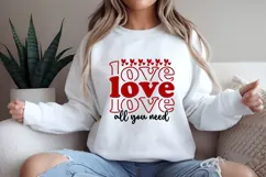 Love is All You Need Svg, Valentine's Day Svg Product Image 2