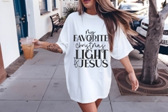 My Favorite Christmas Light Is Jesus Svg, Religious Svg Product Image 2