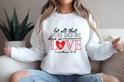 Let all that you do be done in love Svg, Valentine's Day Svg Product Image 2