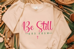 Be Still and Know Svg, Religious Svg, Jesus God Svg Product Image 2